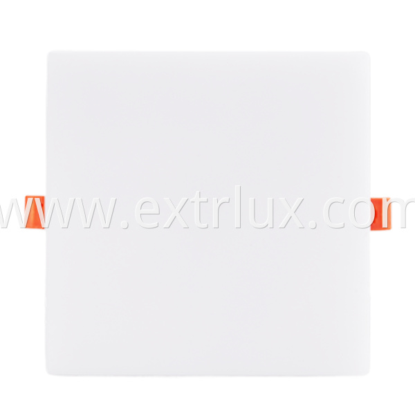 Recessed Square Iron Panel Light Front